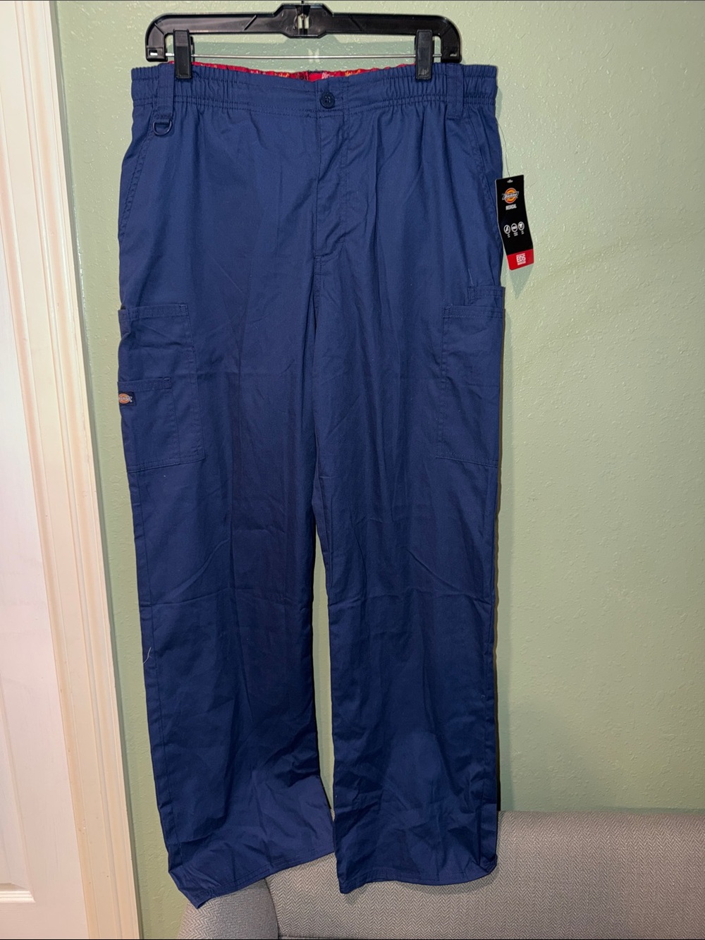 Dickies M NWT Navy Blue Cargo Scrub Pants